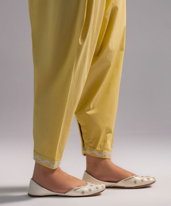 Solid Seersucker Skinny Shalwar