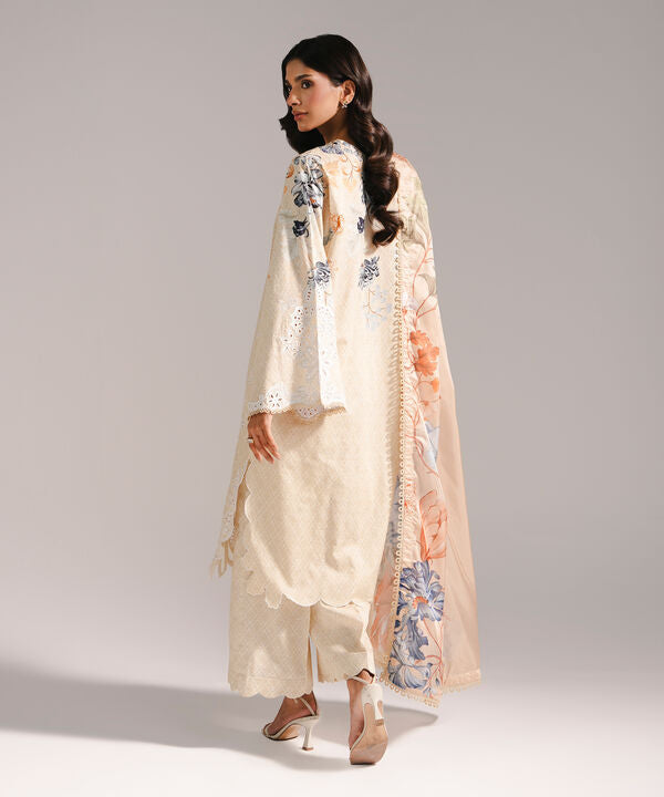 3 Piece - Embroidered Jacquard Suit