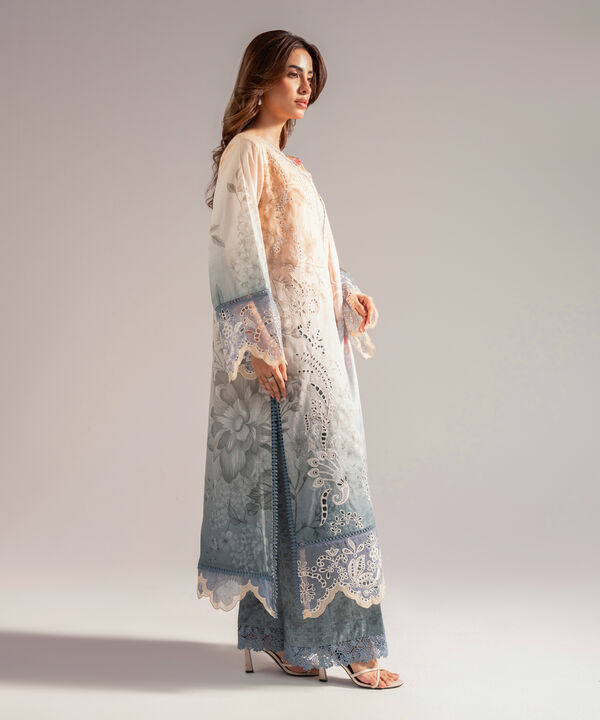 3 Piece - Embroidered Jacquard Suit