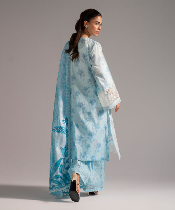 3 Piece - Embroidered Jacquard Suit