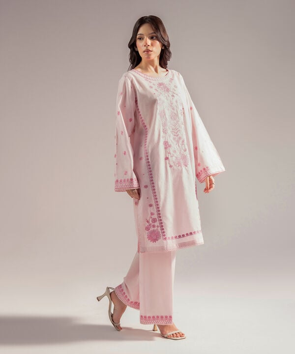 2 Piece - Embroidered Jacquard Suit
