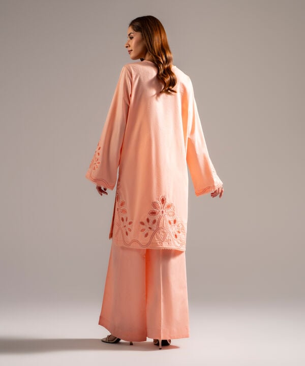 2 Piece - Embroidered Jacquard Suit