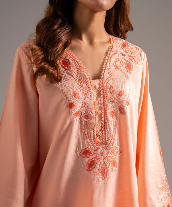 2 Piece - Embroidered Jacquard Suit