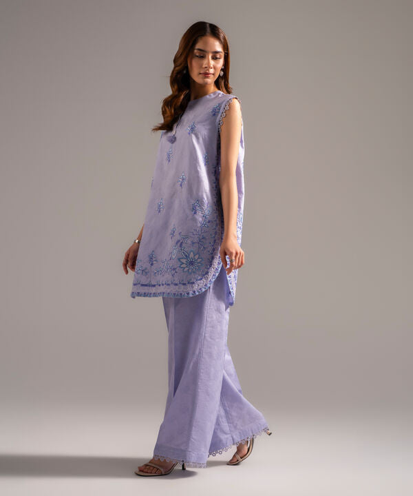 2 Piece - Embroidered Jacquard Suit