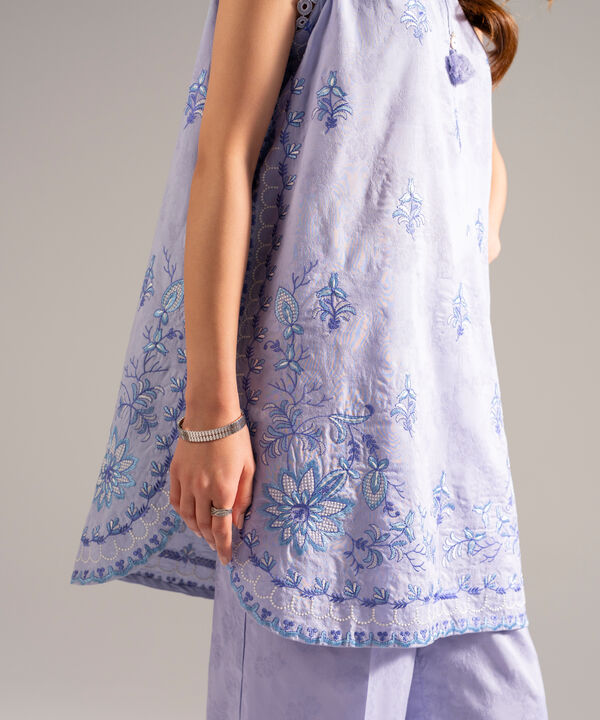 2 Piece - Embroidered Jacquard Suit