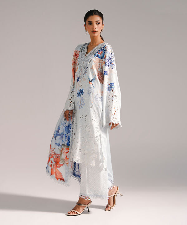 3 Piece - Embroidered Jacquard Suit