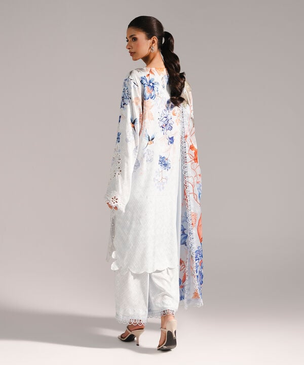 3 Piece - Embroidered Jacquard Suit