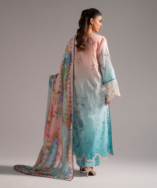 3 Piece - Embroidered Jacquard Suit