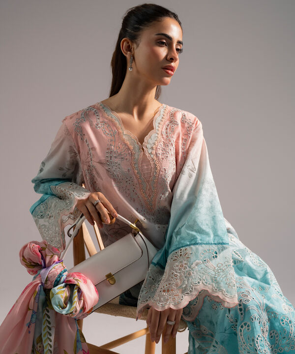 3 Piece - Embroidered Jacquard Suit
