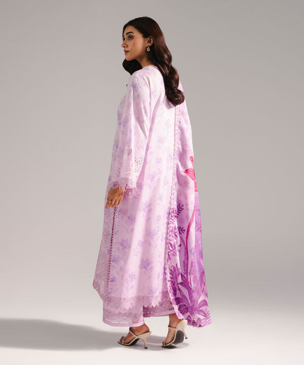 3 Piece - Embroidered Dobby Suit