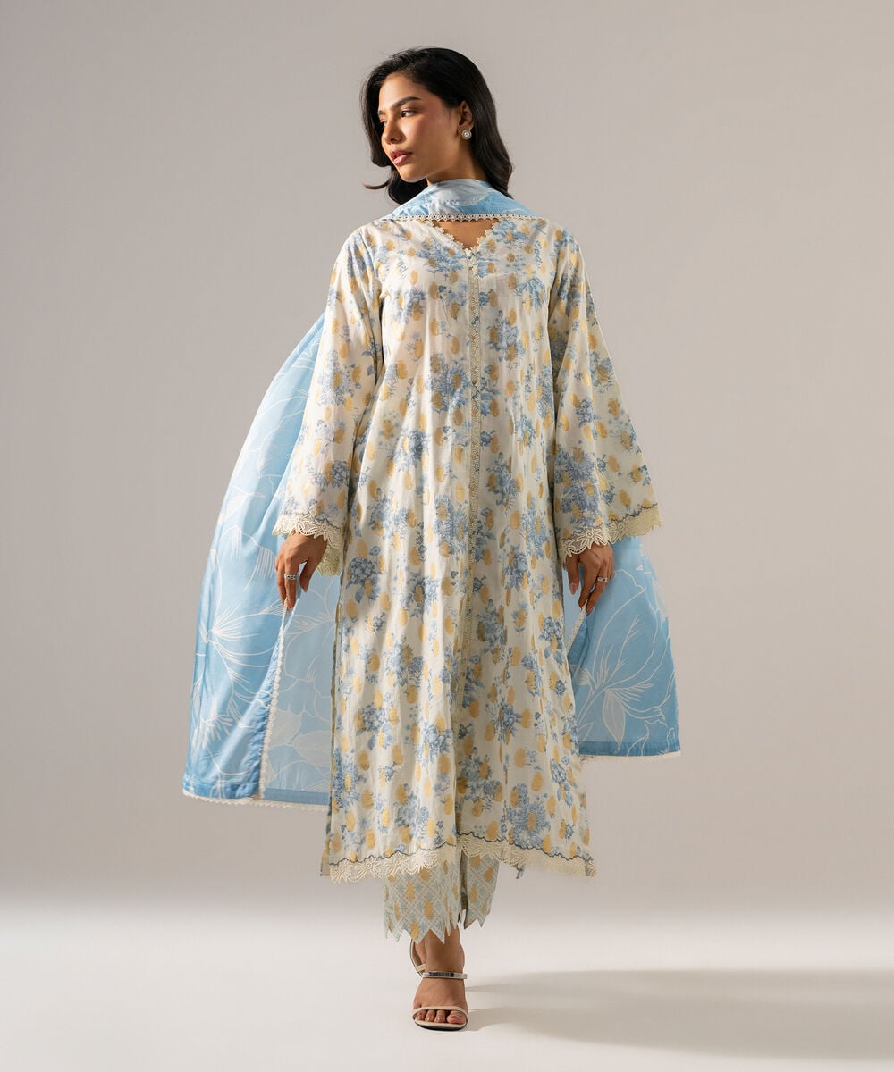 3 Piece - Printed Jacquard Suit PBS26SCH6173