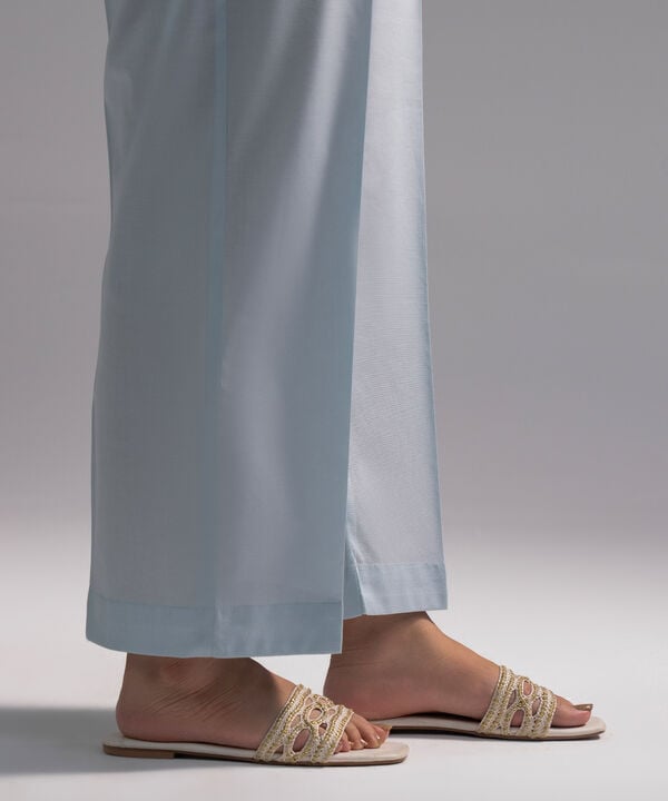 Solid Cambric Straight Pants