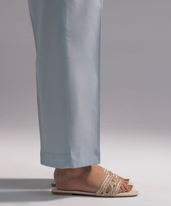 Solid Cambric Straight Pants