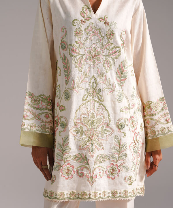 Embroidered Dobby Shirt
