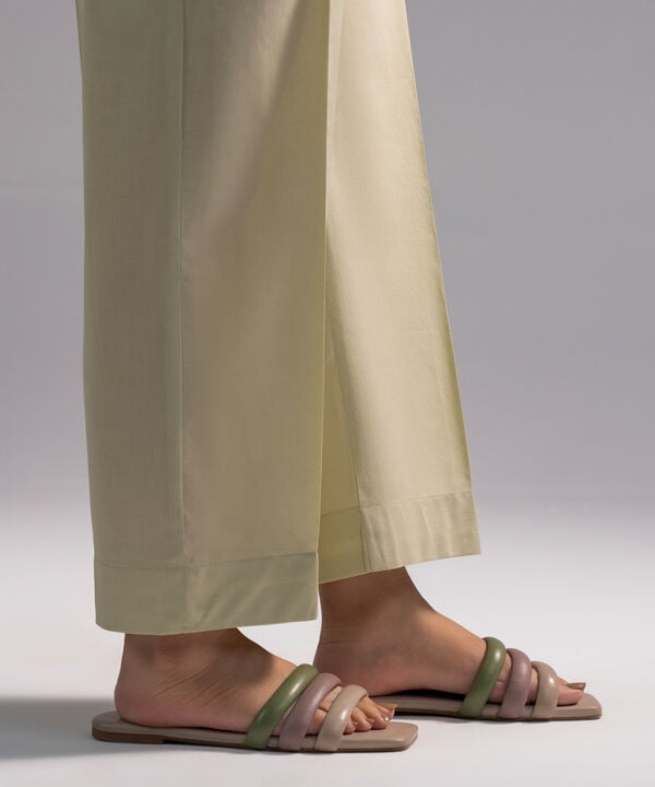 Solid Cambric Straight Pants
