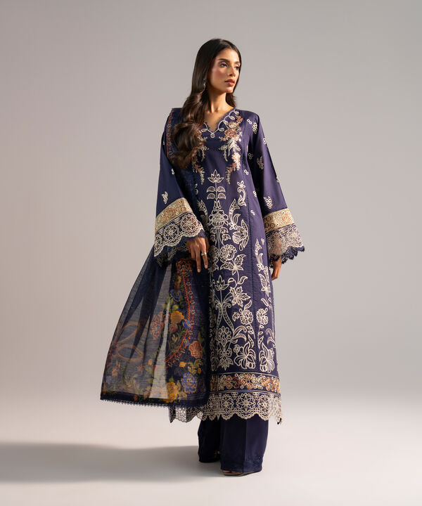 3 Piece - Embroidered Lawn Suit