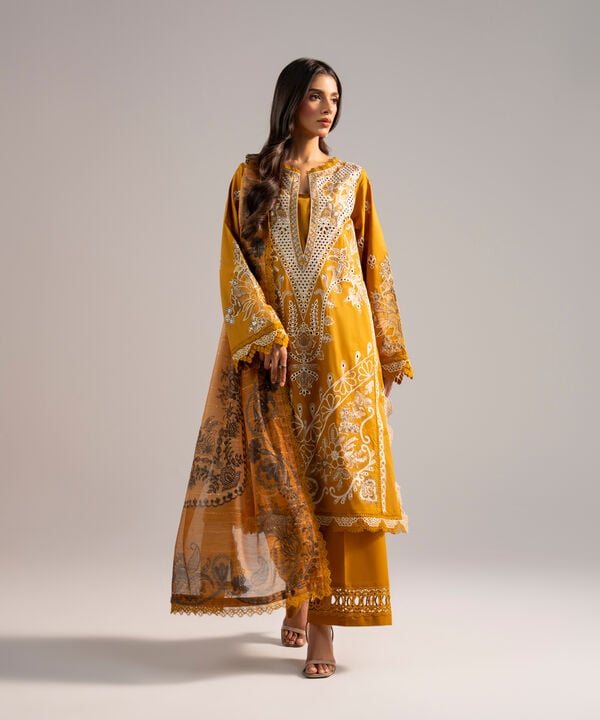 3 Piece - Embroidered Lawn Suit