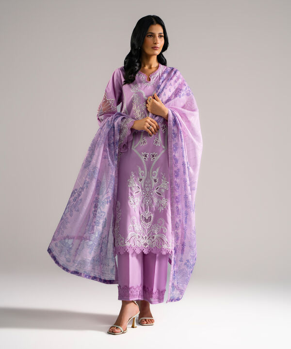 3 Piece - Embroidered Lawn Suit