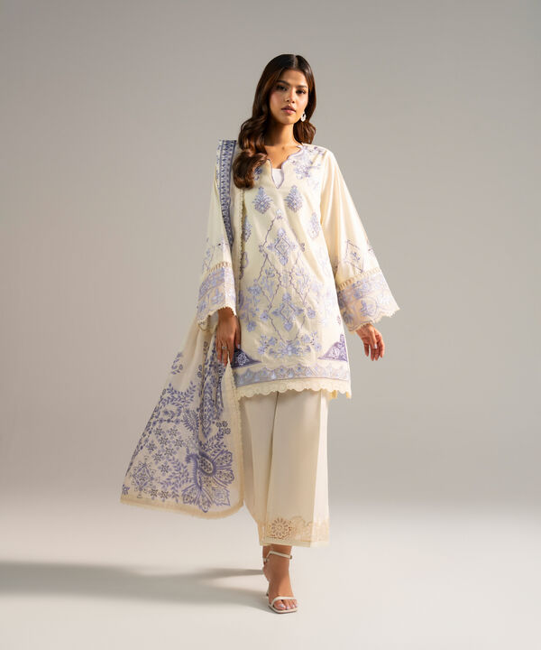 3 Piece - Embroidered Lawn Suit