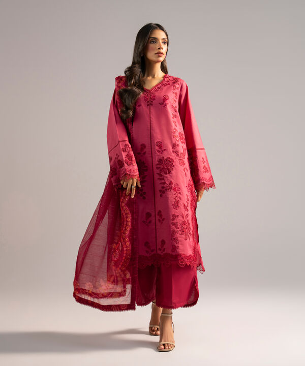 3 Piece - Embroidered Lawn Suit