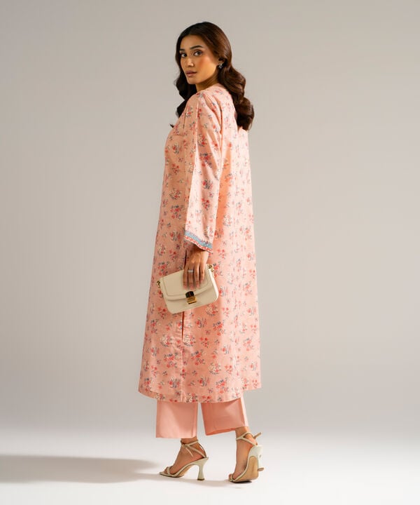 2 Piece - Embroidered Zari Lawn Suit