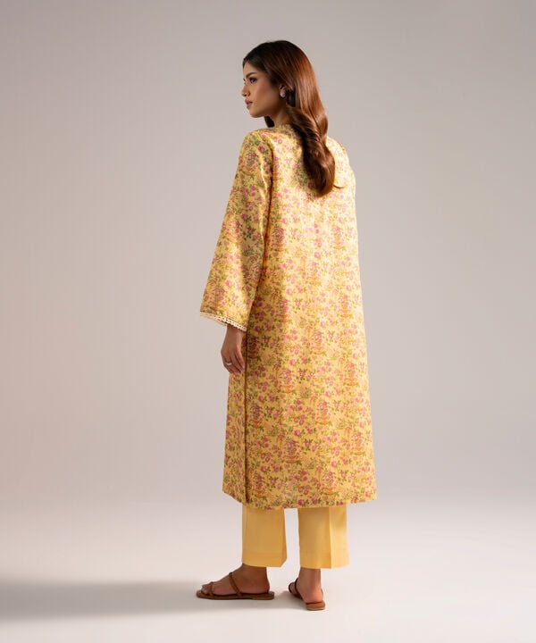 2 Piece - Embroidered Zari Lawn Suit