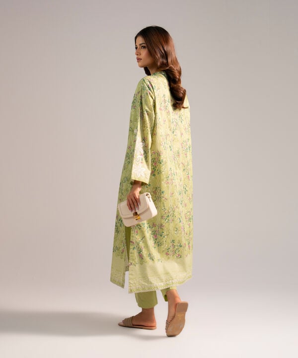 2 Piece - Embroidered Zari Lawn Suit