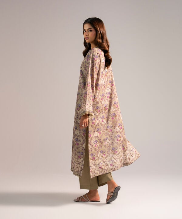 2 Piece - Embroidered Zari Lawn Suit