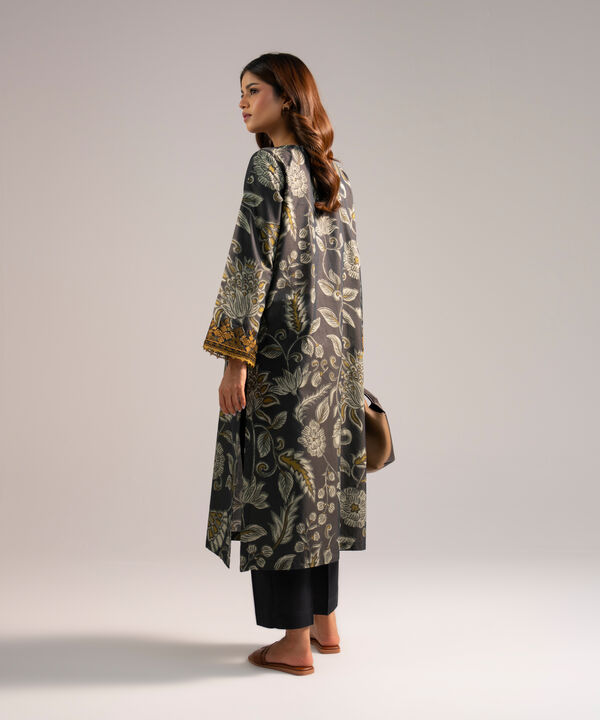 2 Piece - Embroidered Zari Lawn Suit