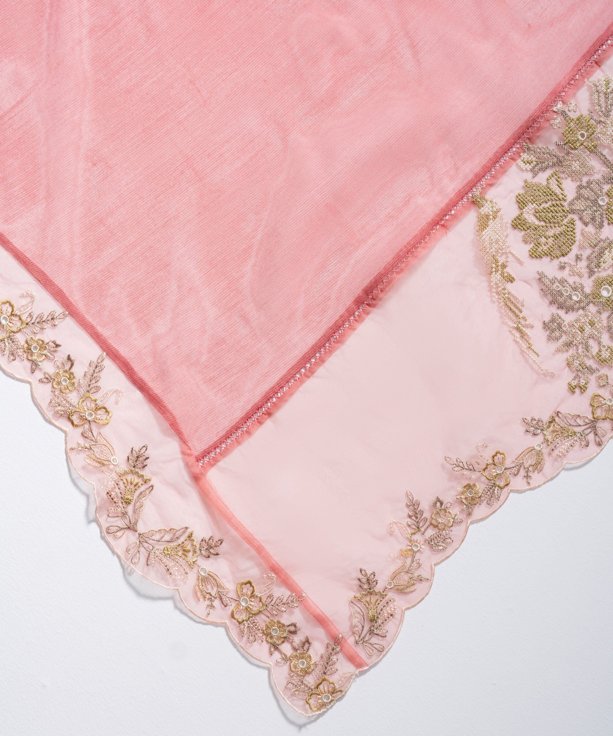 Embroidered Khaddi Net Dupatta PBS26SCV681D