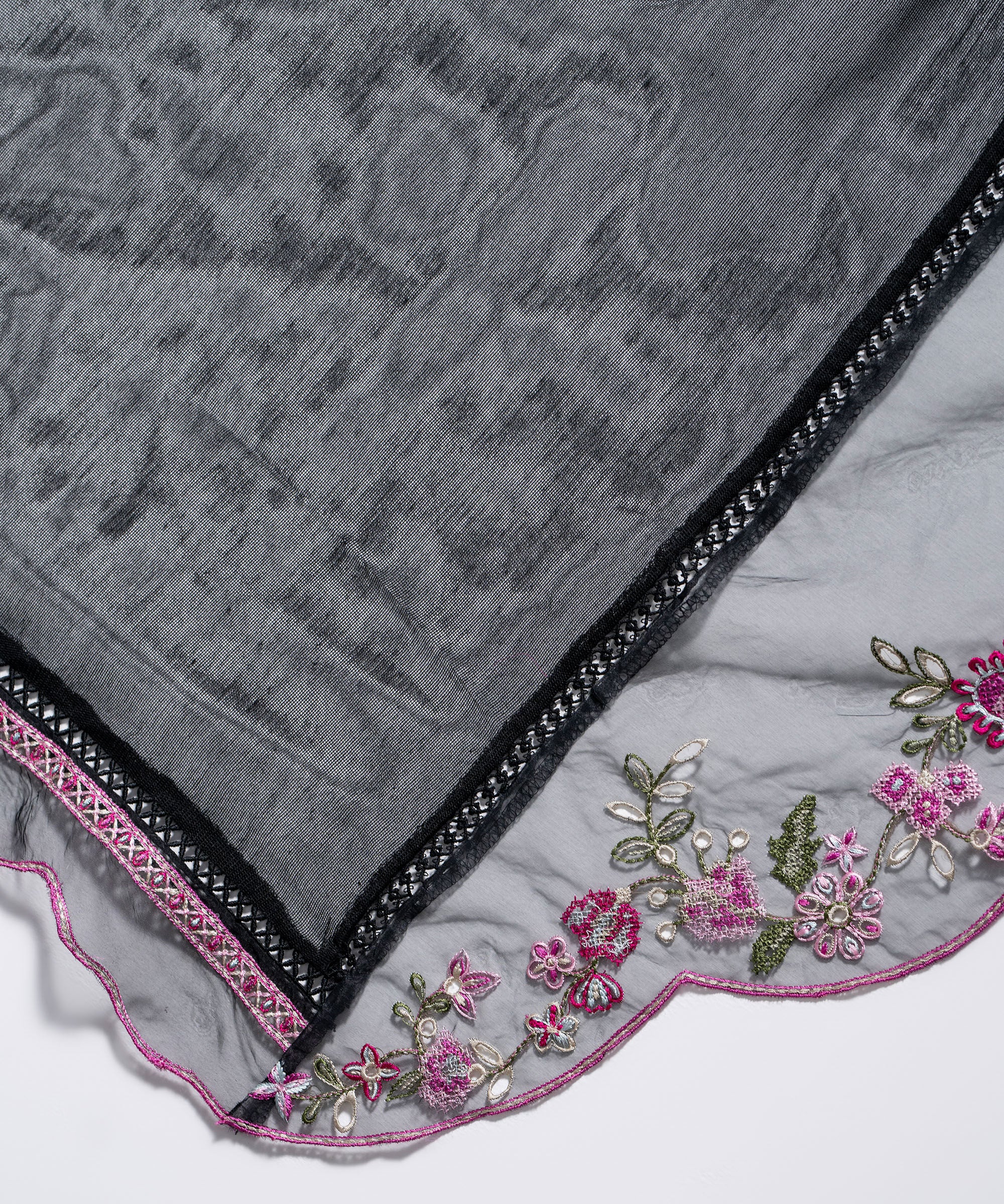 Embroidered Khaddi Net Dupatta PBS26SCV683D