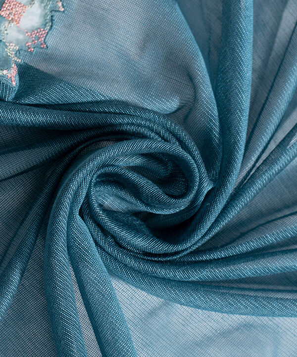 Embroidered Khaddi Net Dupatta