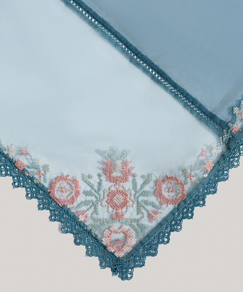 Embroidered Khaddi Net Dupatta PBS26SCV684D