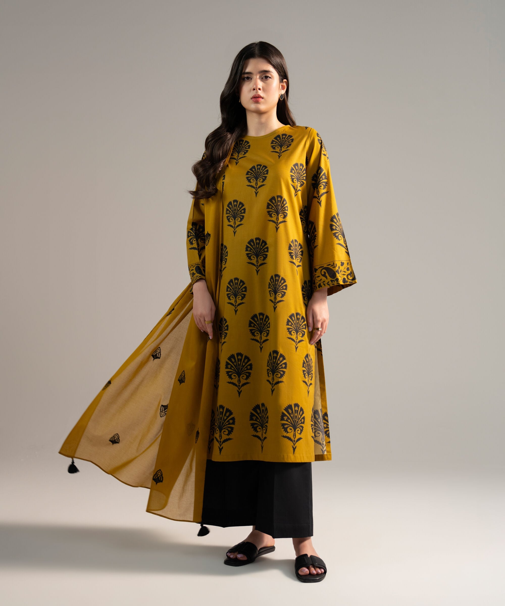 3 Piece - Printed Pima Cotton Suit