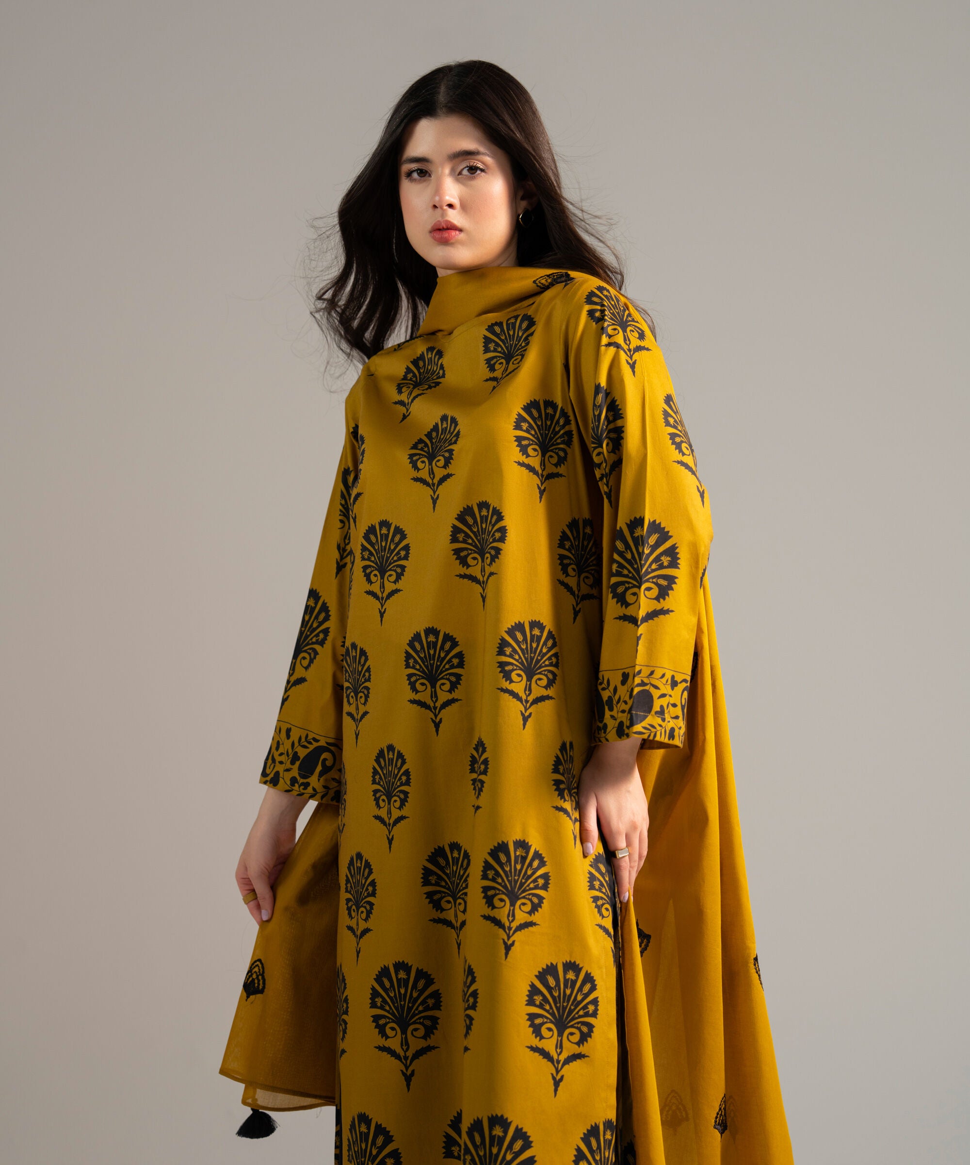 3 Piece - Printed Pima Cotton Suit