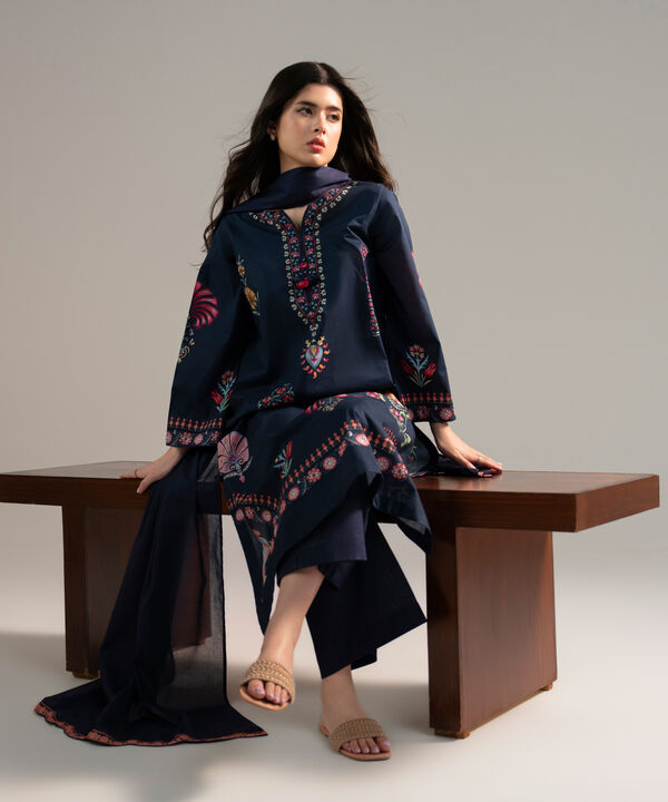 3 Piece - Printed Lawn Suit