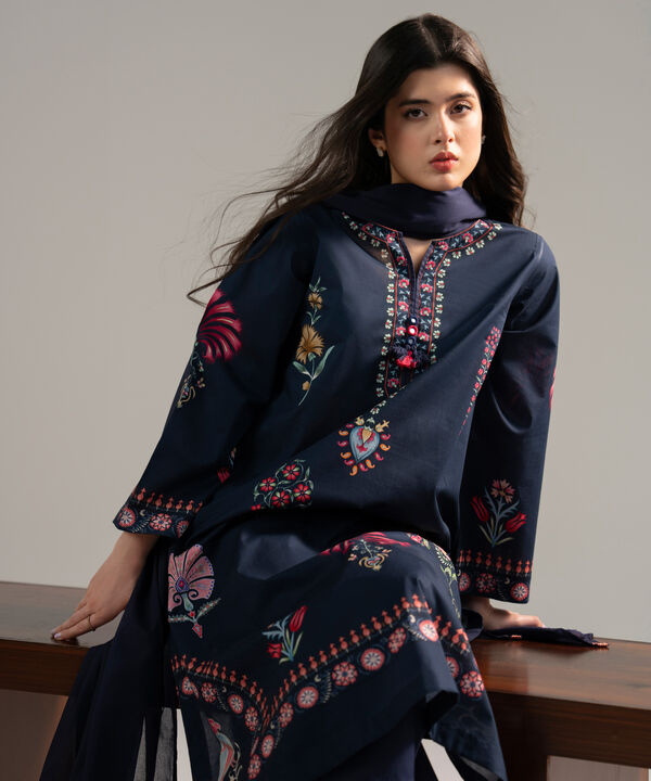 3 Piece - Printed Lawn Suit