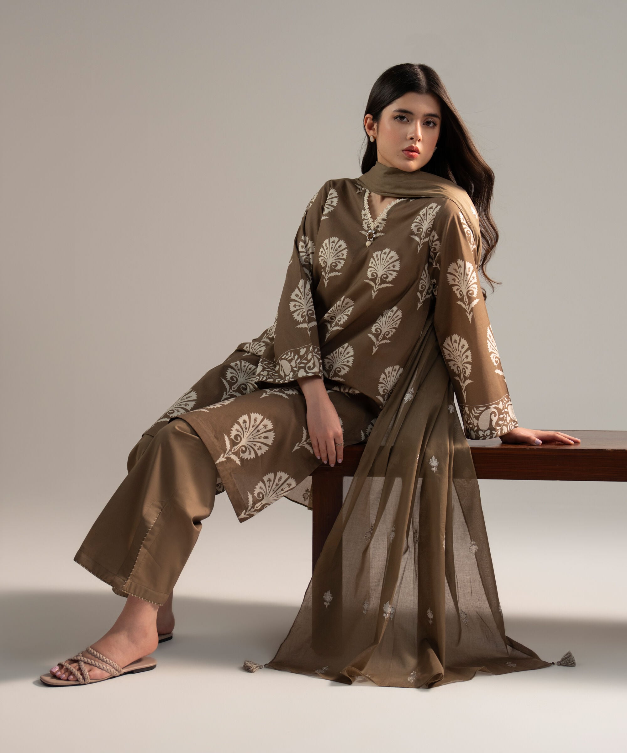 3 Piece - Printed Lawn Suit