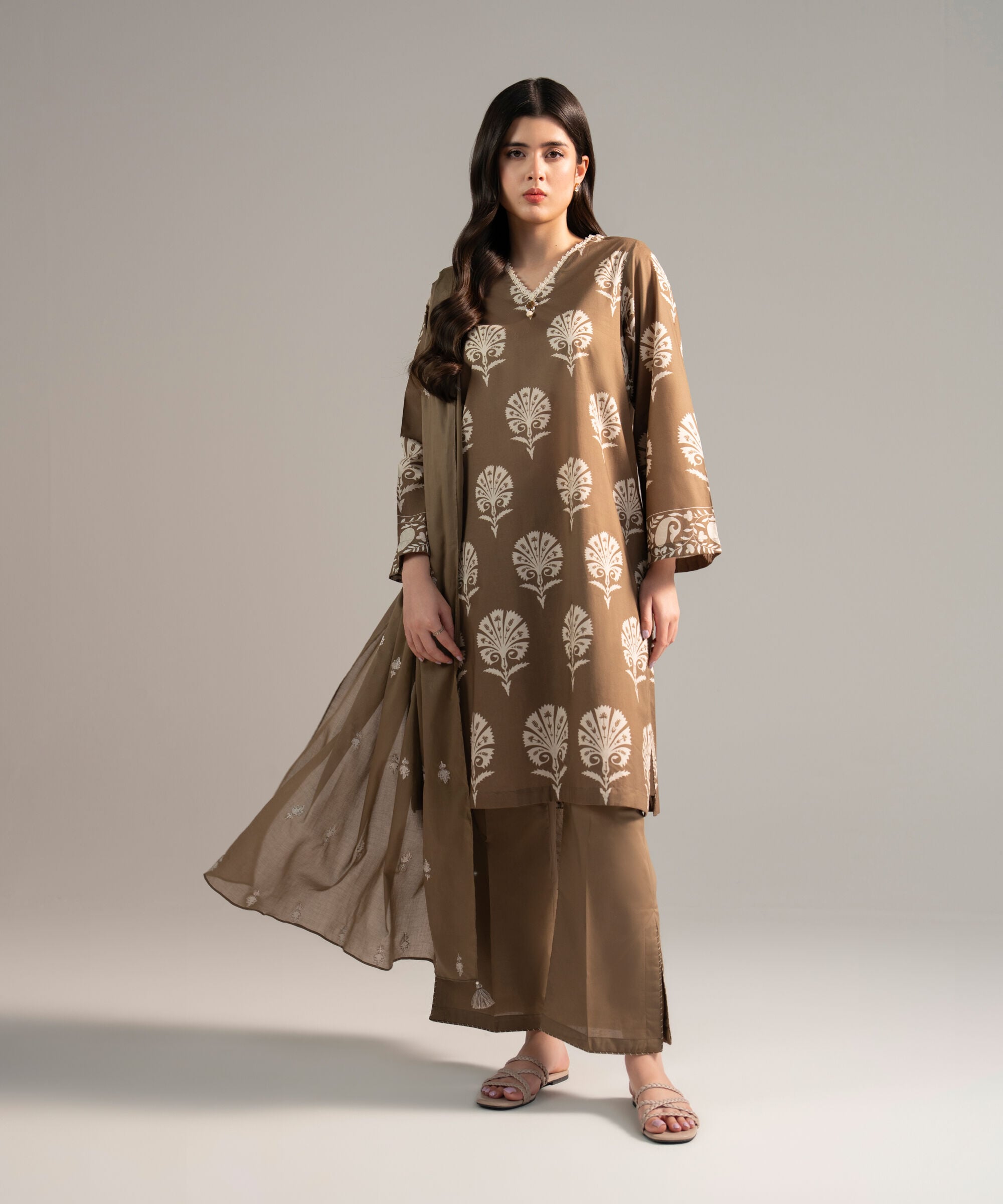 3 Piece - Printed Lawn Suit