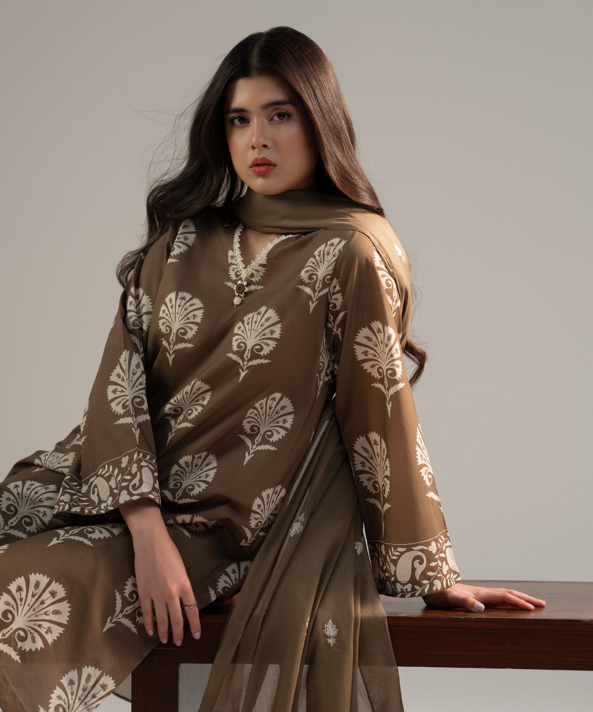 3 Piece - Printed Lawn Suit