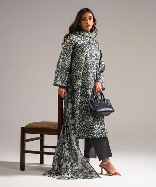3 Piece - Printed Lawn Suit