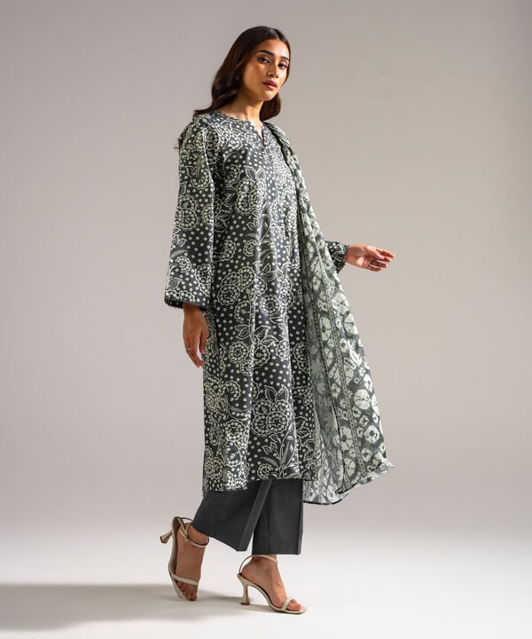 3 Piece - Printed Lawn Suit