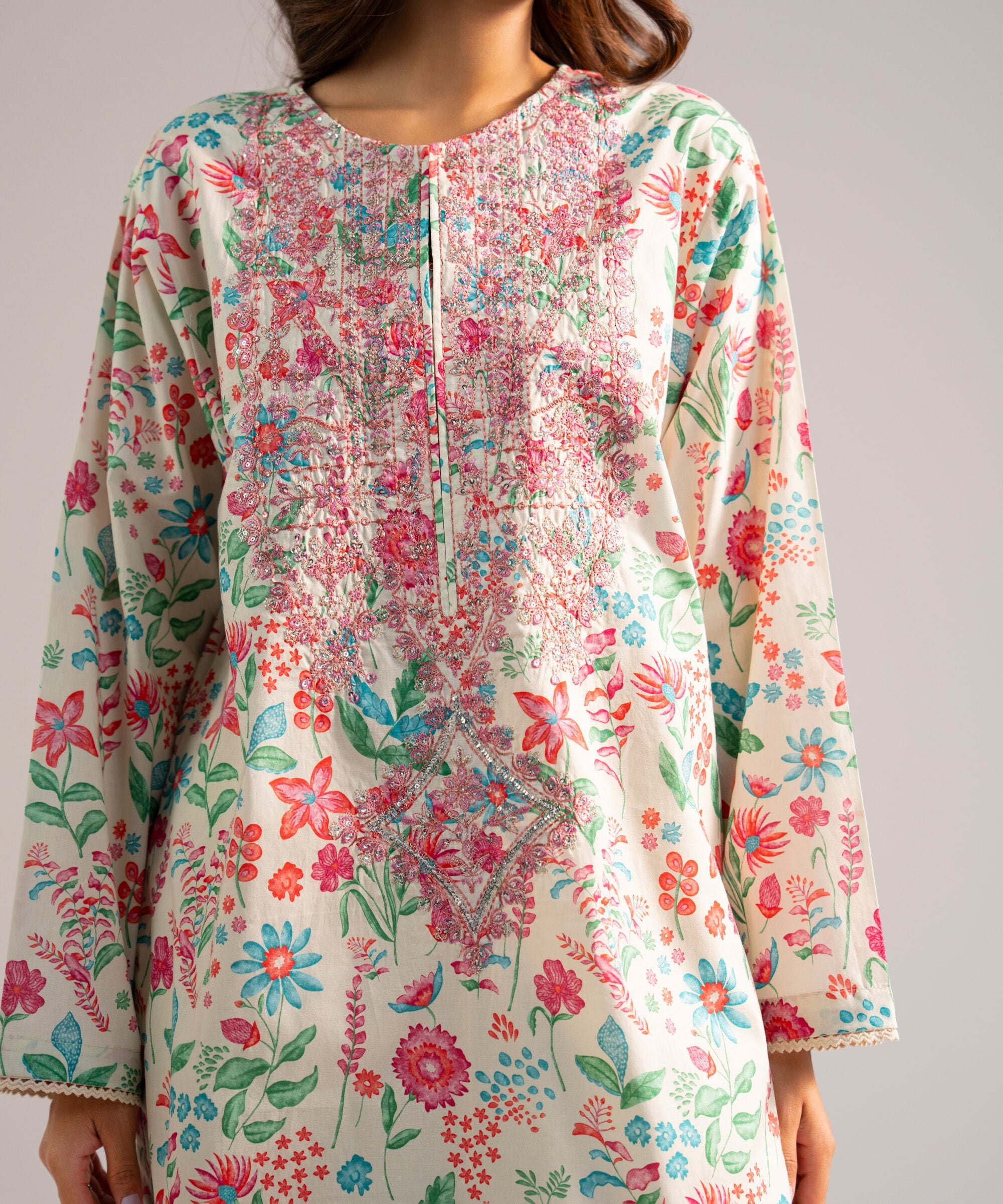 2 Piece - Embroidered Lawn Suit