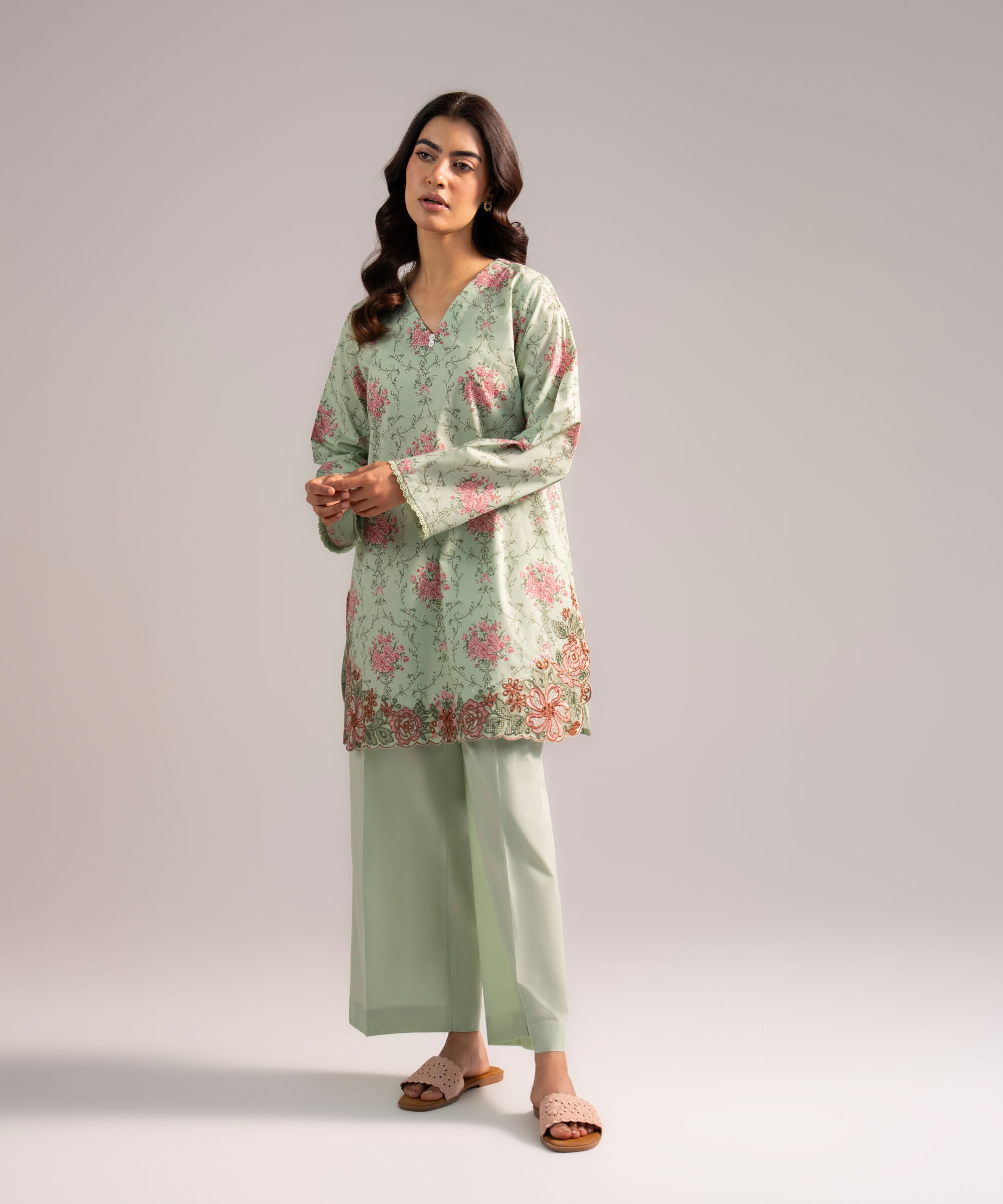 2 Piece - Embroidered Lawn Suit
