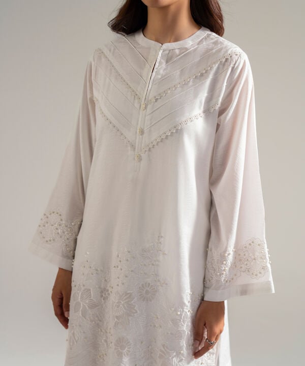 2 Piece - Embroidered Jacquard Suit