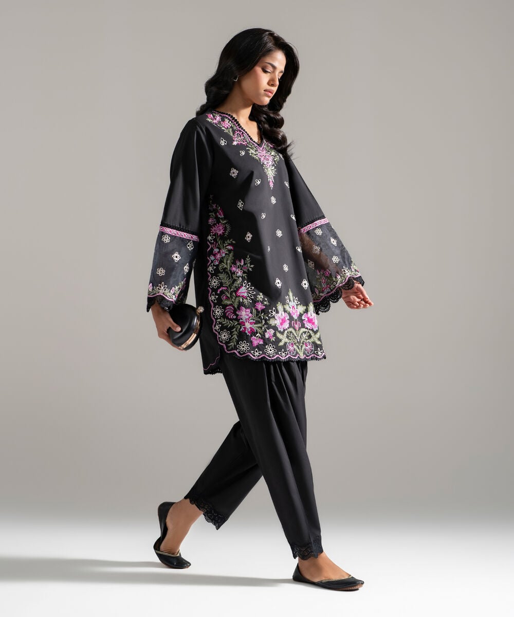 Embroidered Khaddi Net Dupatta PBS26SCV683D
