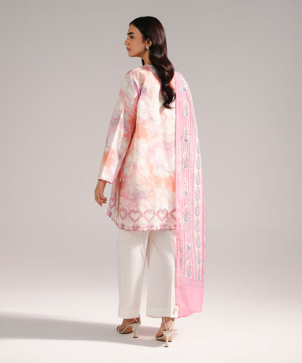 3 Piece - Embroidered Zari Lawn Suit