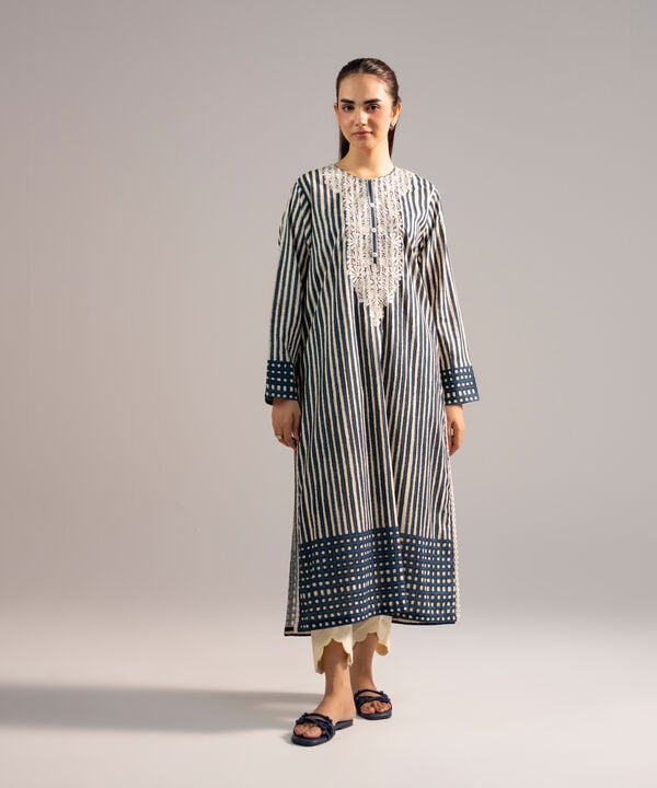 Embroidered Cotton Viscose Shirt