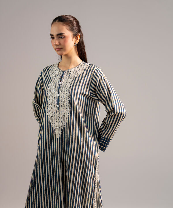 Embroidered Cotton Viscose Shirt