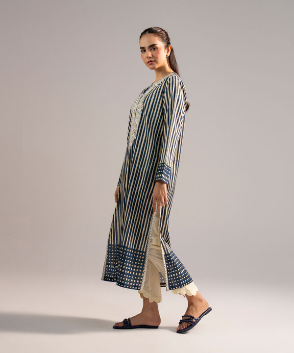 Embroidered Cotton Viscose Shirt